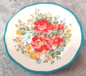 The Pioneer Woman Frontier Cottage Floral 8 3/4" Appetizer Dessert Salad Plate